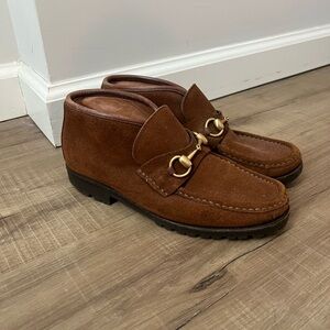 Gucci Horsebit Suede Ankle Boot Vintage 37.5